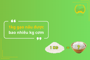 1kg gạo nấu được bao nhiêu kg cơm