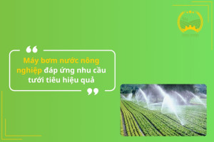 Máy bơm nước nông nghiệp đáp ứng nhu cầu tưới tiêu hiệu quả