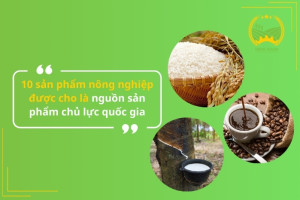 10 sản phẩm nông nghiệp được cho là nguồn sản phẩm chủ lực quốc gia